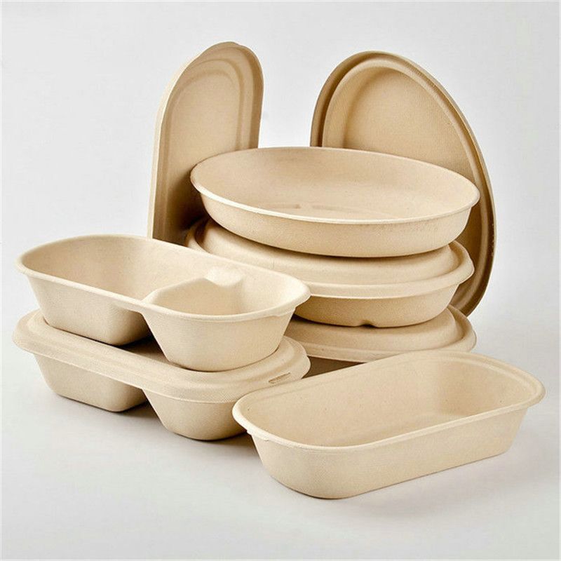 Hộp Bã Mía Chữ Nhật - Oval