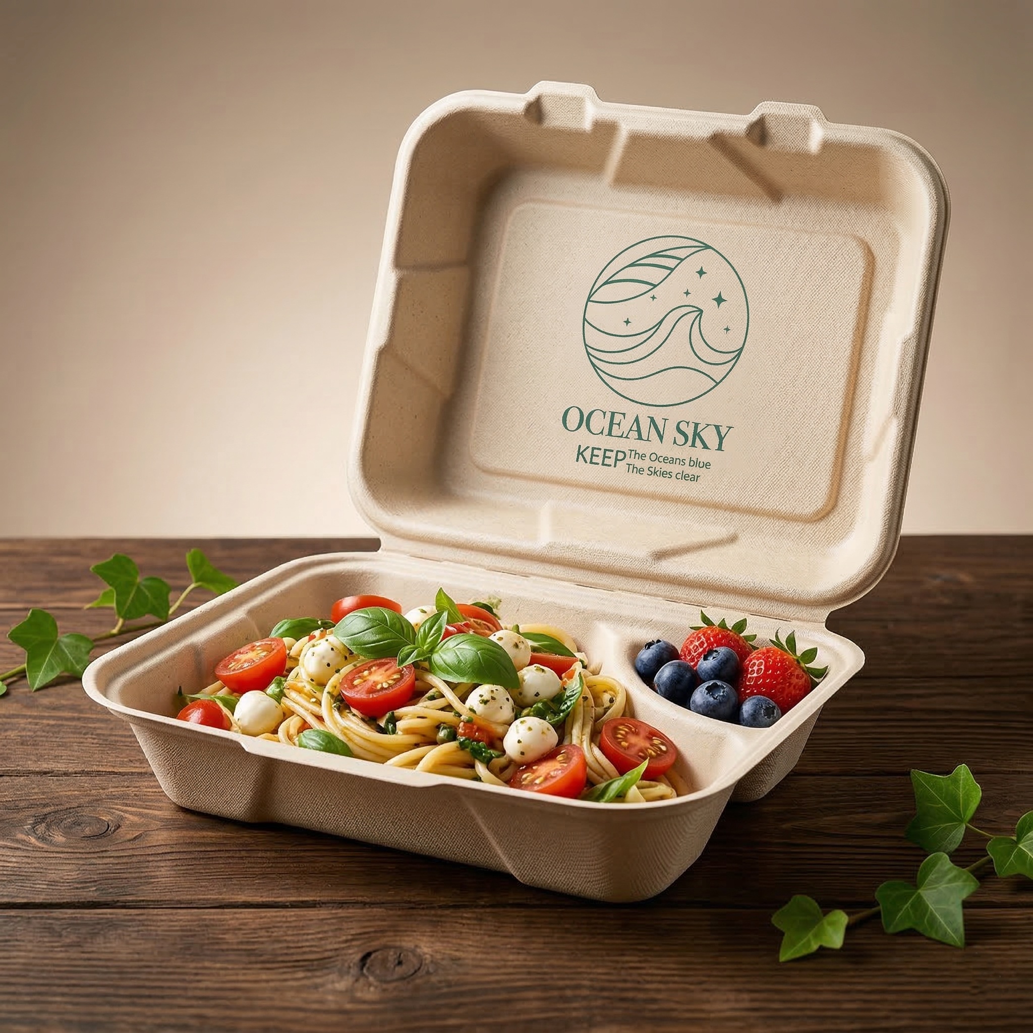 Hộp b&atilde; m&iacute;a vỏ s&ograve; đựng thực phẩm sang trọng cho nh&agrave; h&agrave;ng